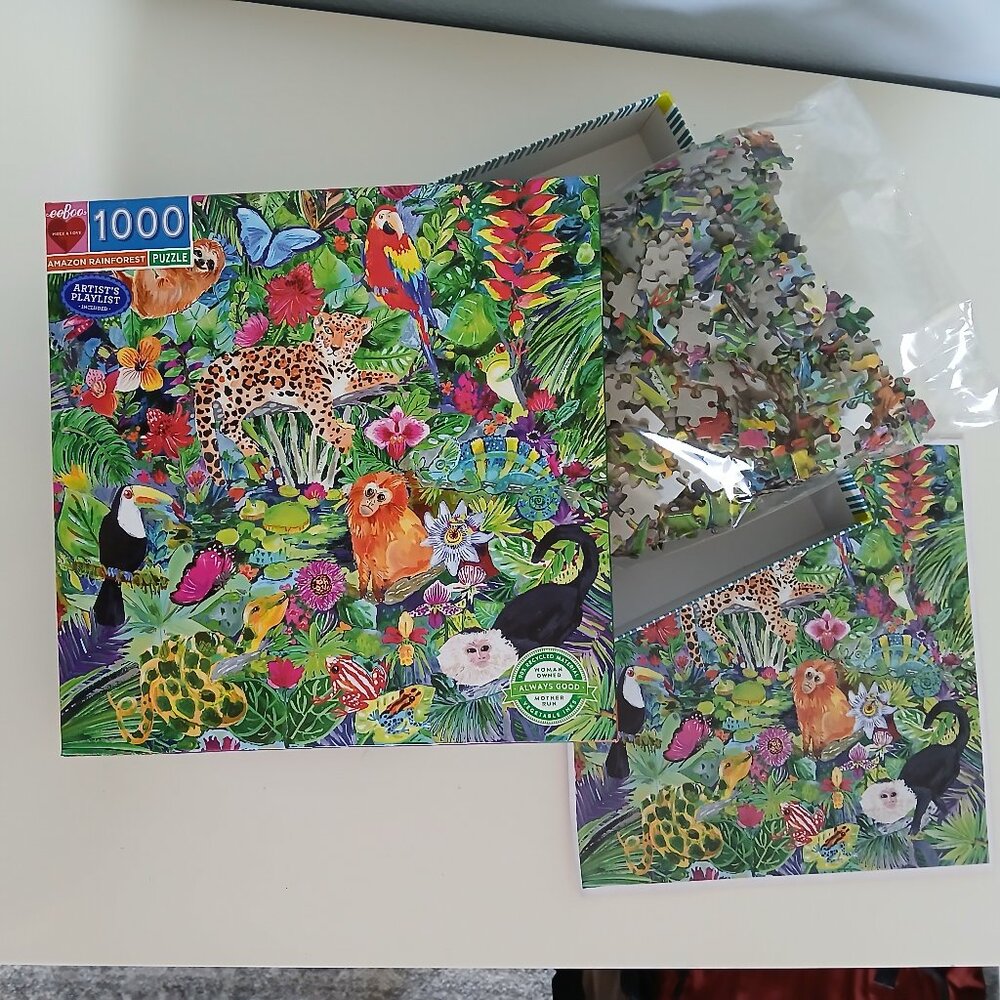 EEboo 1000 piece Puzzle Amazon Rainforest Colorful - Picture 2 of 11